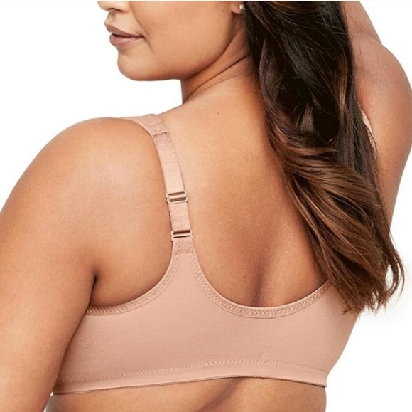 GLAMORISE Tan Wonderwire Front Closure Underwire Bra 1245 Cappuccino- 38F - Picture 6 of 12